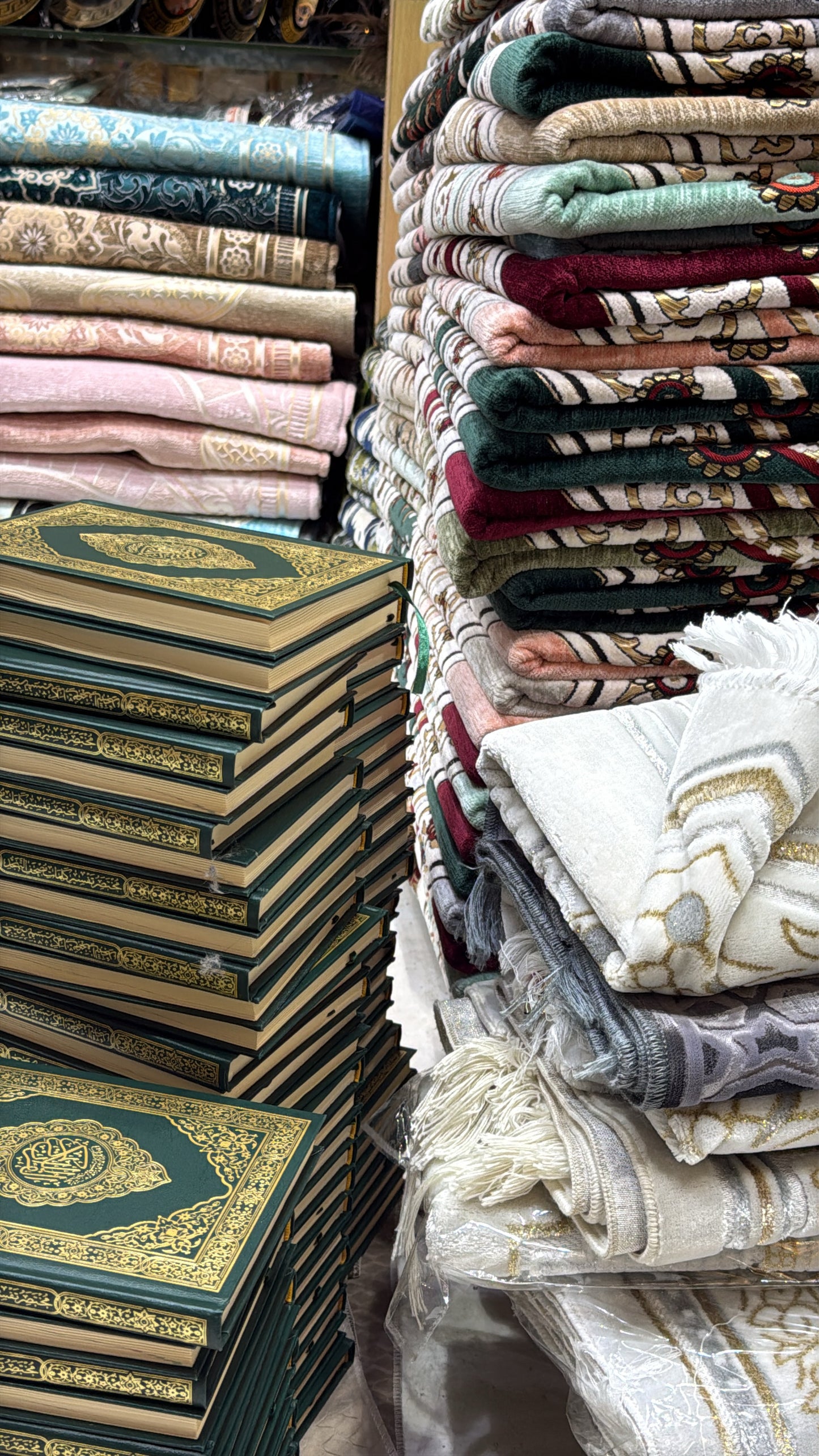 Gift Prayer Mats in Masjid Al Haram, Makkah