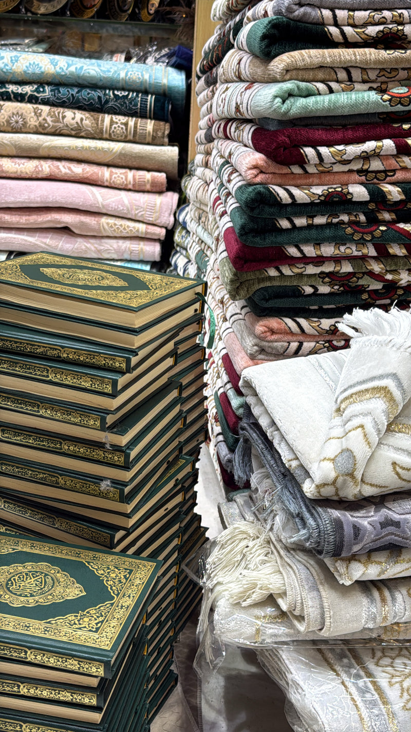 Gift Prayer Mats in Masjid Al Haram, Makkah